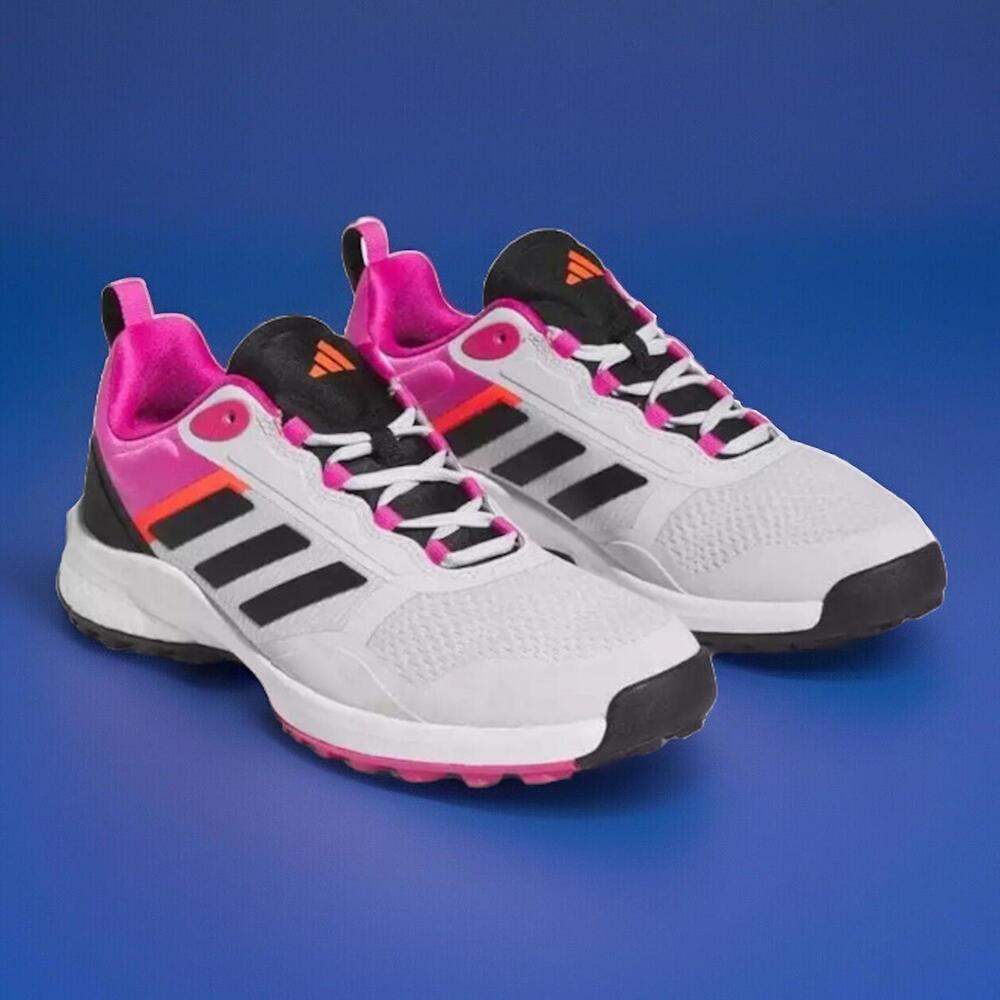 adidas White Black Pink Outdoor Training Shoes